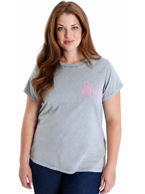 T-shirt en coton imprimé Ciao Bella PAPRIKA - Kiabi