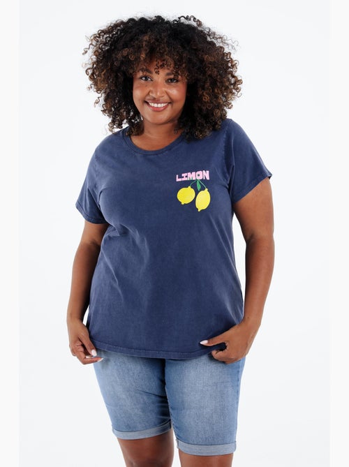 T-shirt en coton imprimé citrons PAPRIKA - Kiabi T-shirt en coton imprimé citrons PAPRIKA - Kiabi