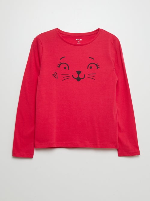 T-shirt en coton imprimé - Kiabi