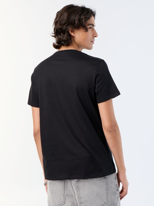 T-shirt en coton imprimé pour homme à col rond - Kiabi