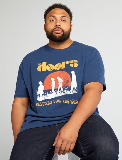 T-shirt en coton imprimé 'The doors' - Kiabi