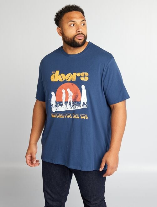 T-shirt en coton imprimé 'The doors' - Kiabi