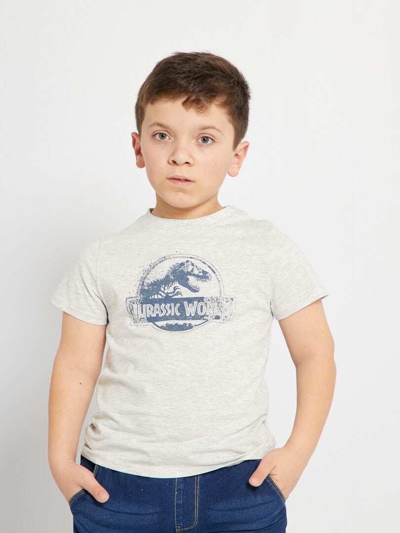 T-shirt en coton 'Jurassic Park' Gris - Kiabi