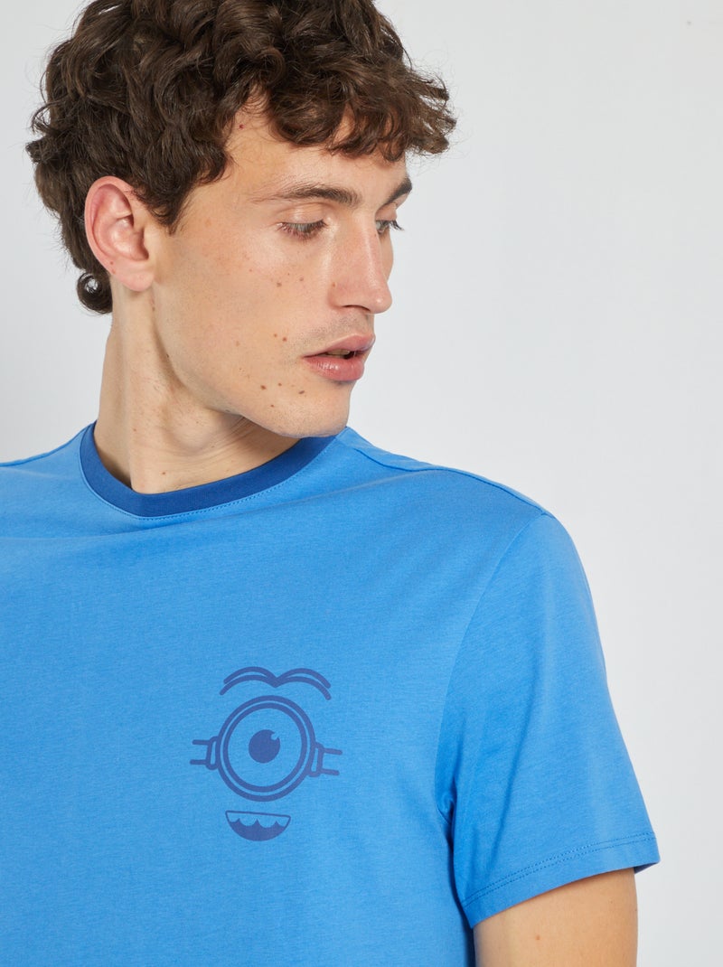 T-shirt en coton 'Les Minions' Bleu - Kiabi