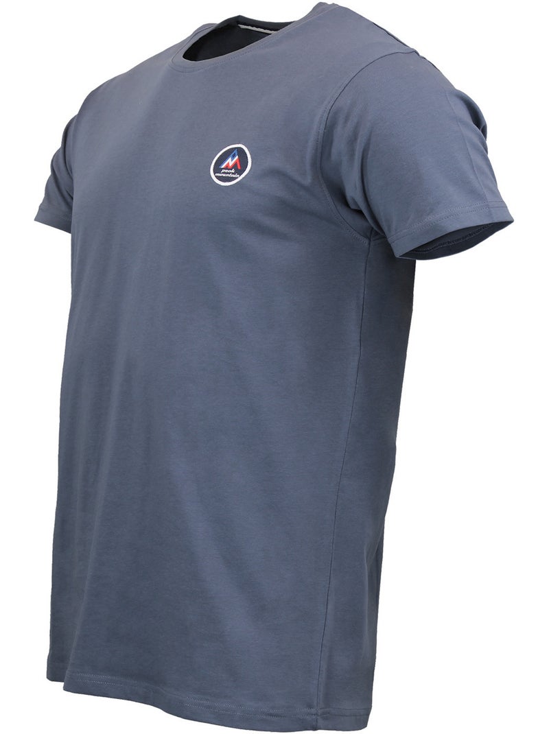 T-SHIRT EN COTON MANCHES COURTES CODA/2 HOMME - PEAK MOUNTAIN Bleu gris - Kiabi