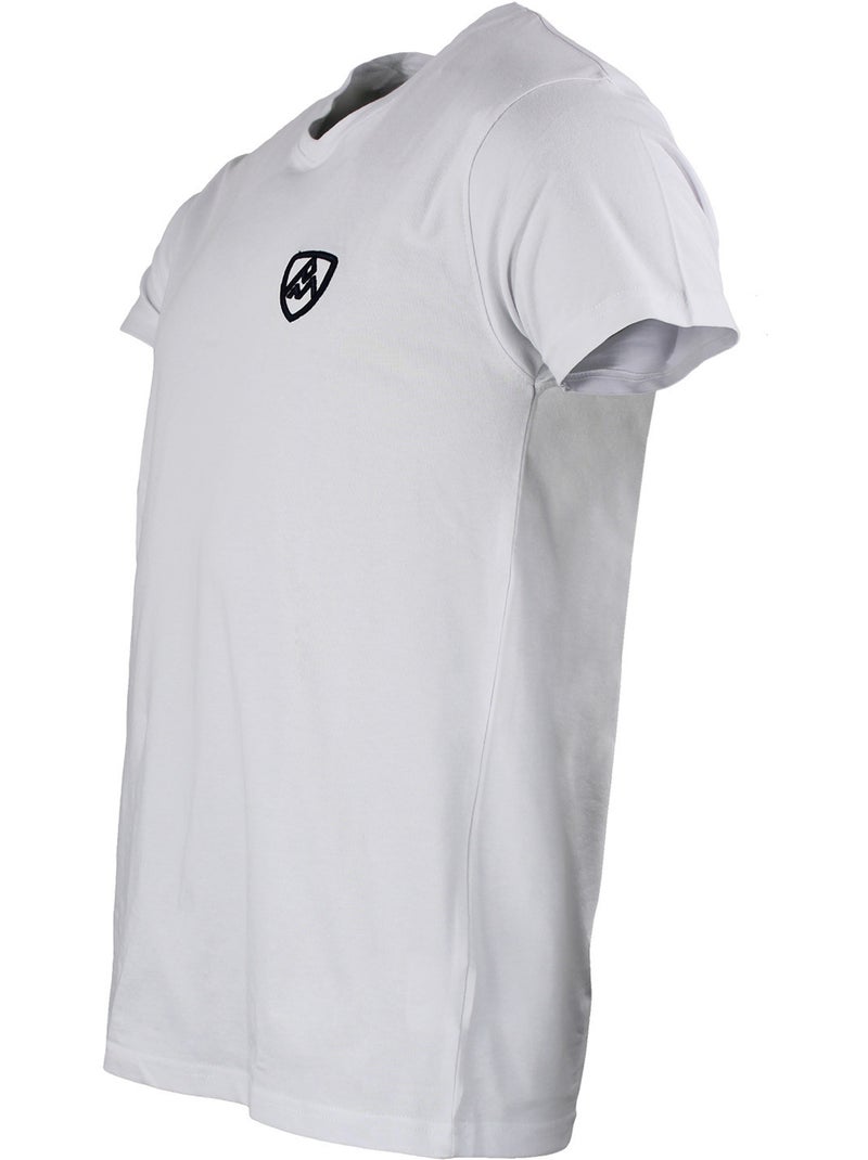 T-SHIRT EN COTON MANCHES COURTES CRODAN HOMME - PEAK MOUNTAIN Blanc - Kiabi