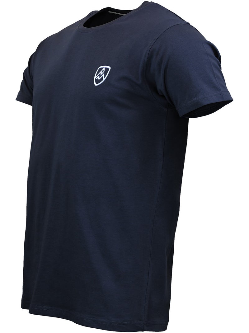 T-SHIRT EN COTON MANCHES COURTES CRODAN HOMME - PEAK MOUNTAIN Bleu marine - Kiabi