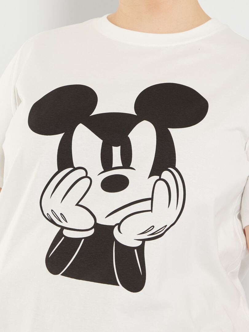 T-shirt en coton 'Mickey' Blanc - Kiabi