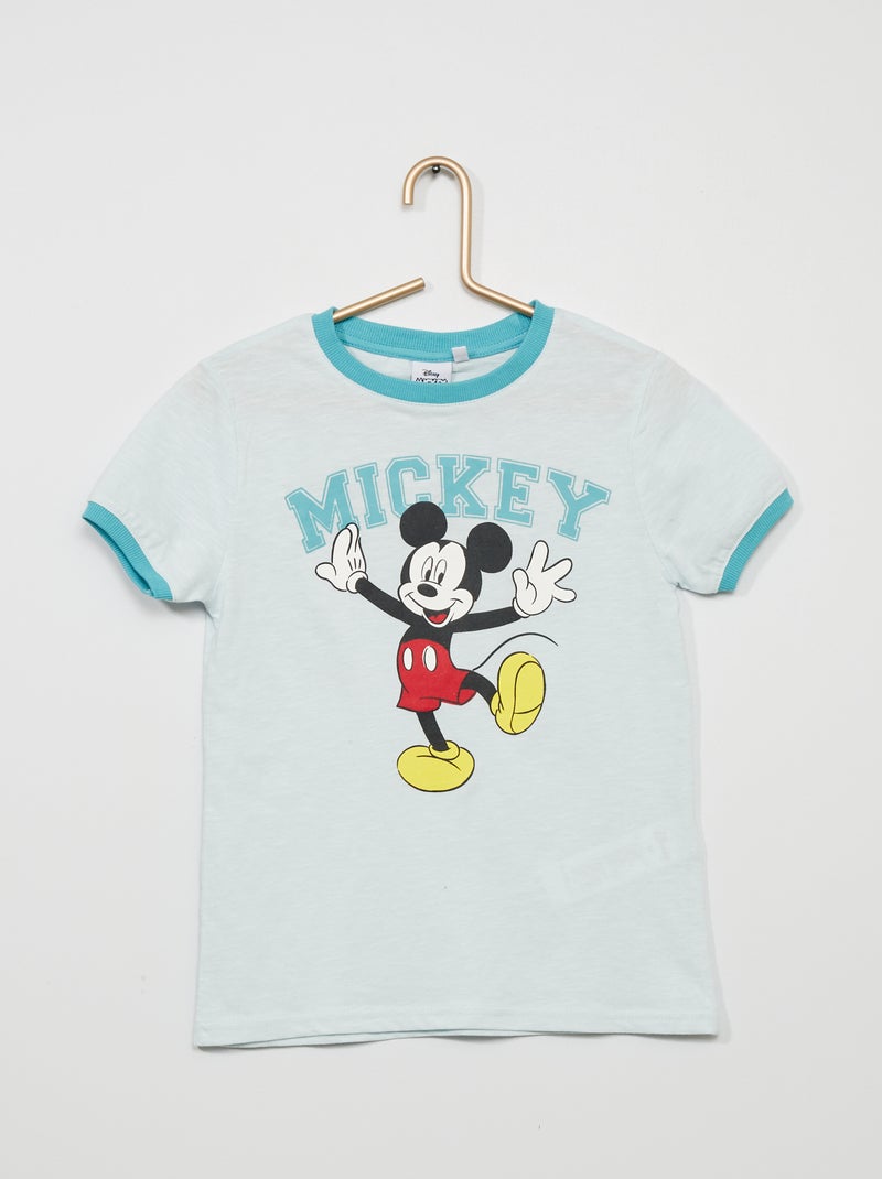 T-shirt en coton 'Mickey' bleu - Kiabi