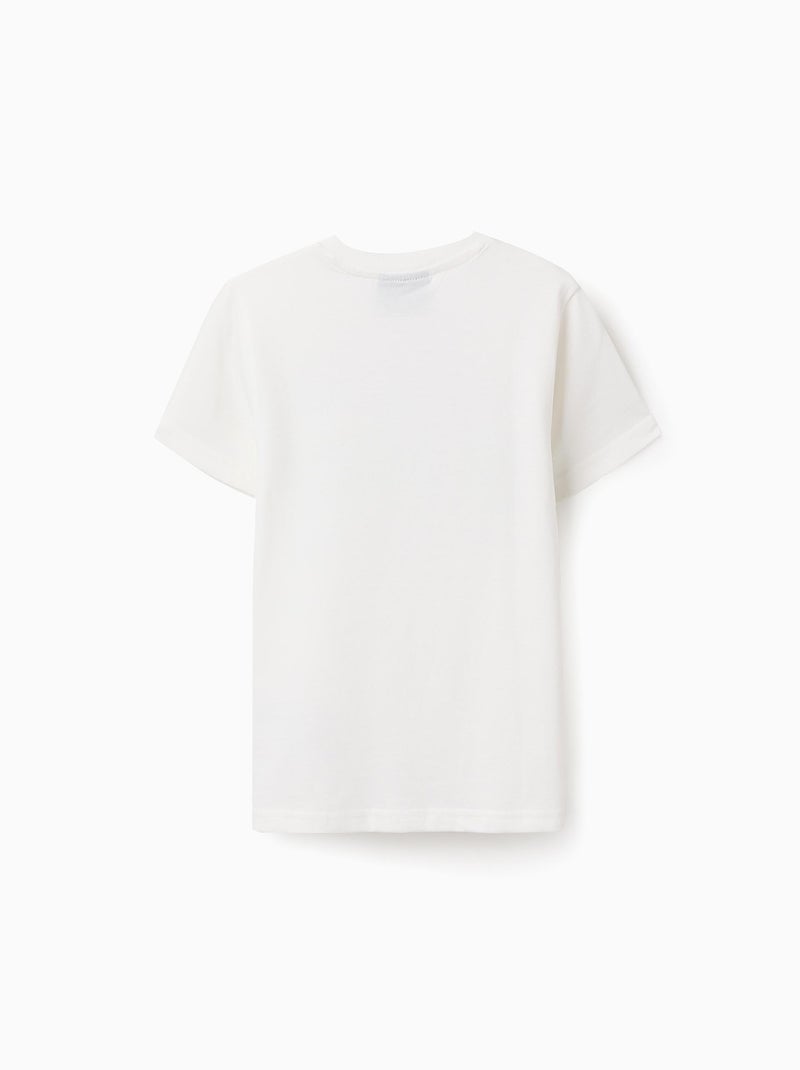 T-shirt en Coton Minecraft Blanc - Kiabi