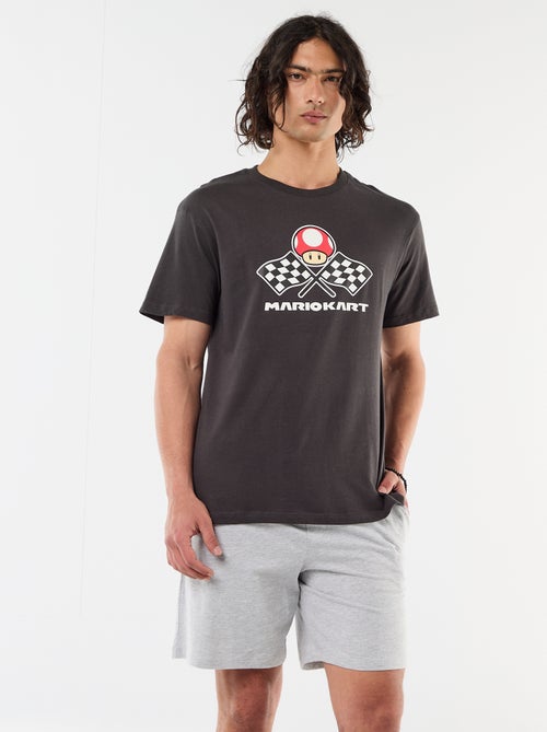 T-shirt en coton 'Nintendo' 'Mario kart' 'Toad' - Kiabi