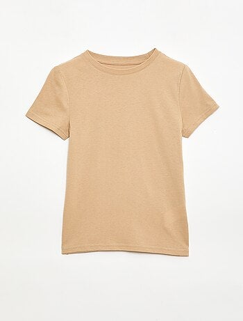 T-shirt en coton piqué à manches courtes