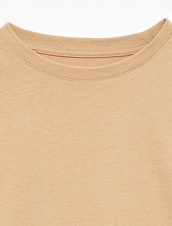 T-shirt en coton piqué à manches courtes