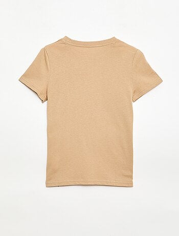 T-shirt en coton piqué à manches courtes