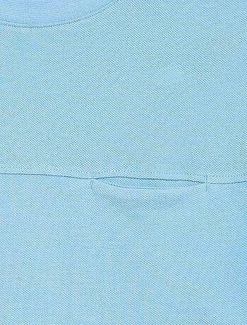 T-shirt en coton piqué à manches courtes