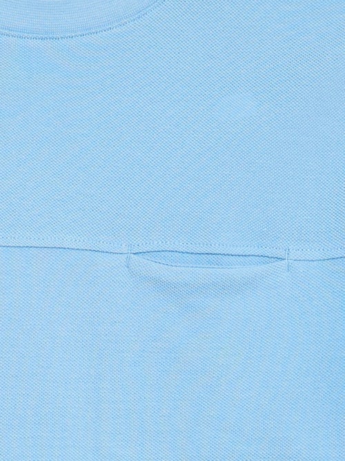 T-shirt en coton piqué à manches courtes - Kiabi