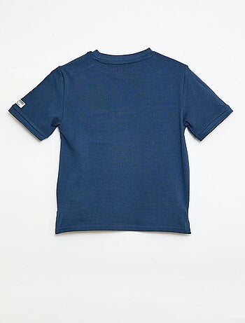T-shirt en coton piqué à manches courtes