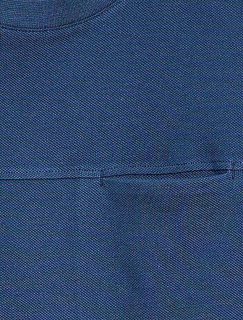 T-shirt en coton piqué à manches courtes