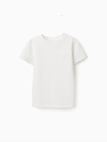 T-shirt en coton piqué avec poche