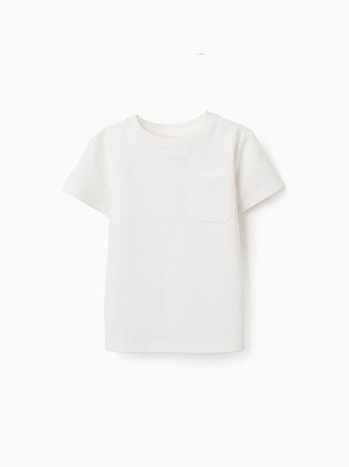 T-shirt en coton piqué avec poche - Kiabi T-shirt en coton piqué avec poche - Kiabi