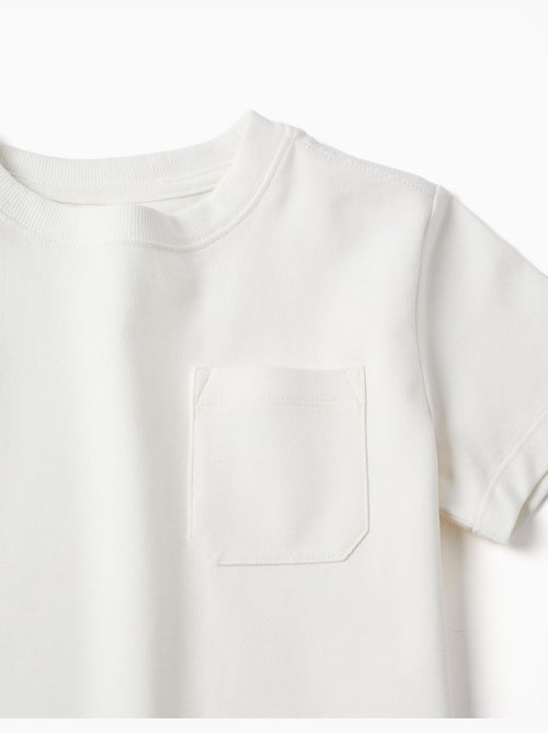 T-shirt en coton piqué avec poche - Kiabi T-shirt en coton piqué avec poche - Kiabi