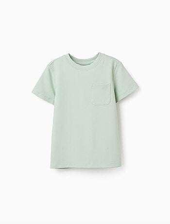 T-shirt en coton piqué avec poche