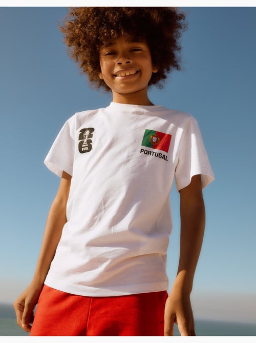 T-shirt en coton Portugal FIFA Coupe du Monde 2026 - Kiabi