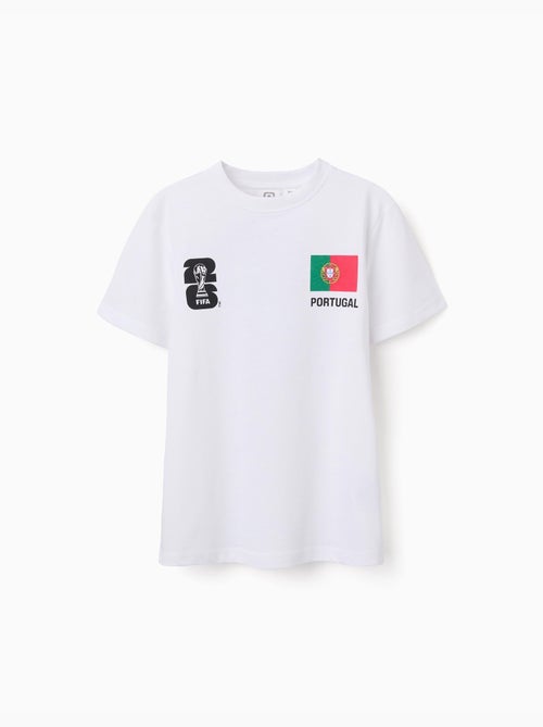 T-shirt en coton Portugal FIFA Coupe du Monde 2026 - Kiabi