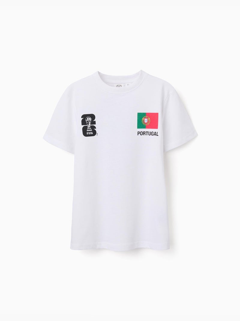 T-shirt en coton Portugal FIFA Coupe du Monde 2026 Blanc - Kiabi
