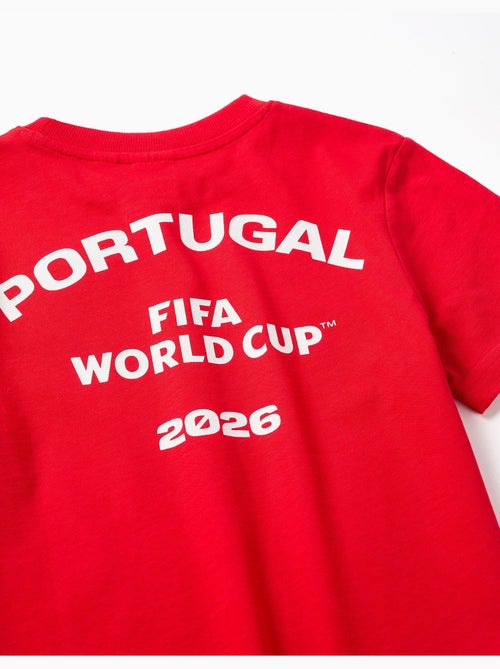 T-shirt en coton Portugal FIFA Coupe du Monde 2026 - Kiabi
