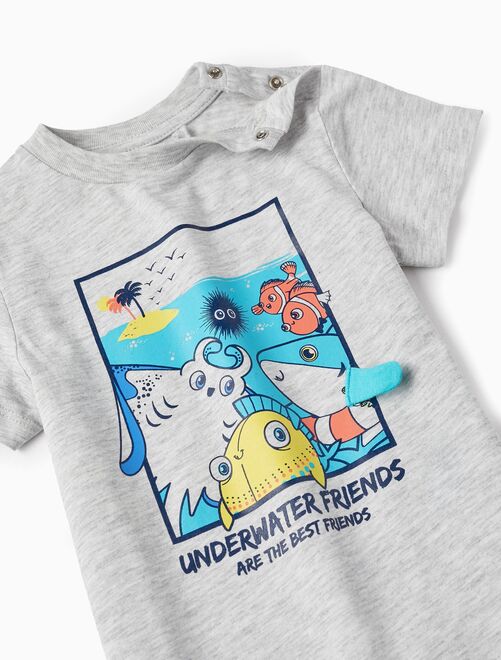 T-Shirt En Coton Pour Bébé Garçon 'Amis&Mer' manches courtes AUSTRALIAN SURFING - Kiabi