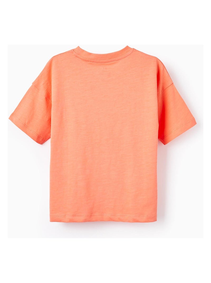 T-shirt en Coton pour Garçon manches courtes Rose - Kiabi