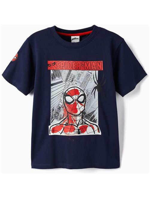 T-Shirt en coton pour garçon 'Spider-Man' manches courtes MARVEL SPIDERMAN - Kiabi