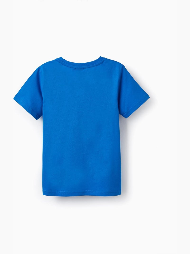 T-shirt en coton pour garçon 'Super Mario' manches courtes  LICENSE Bleu - Kiabi