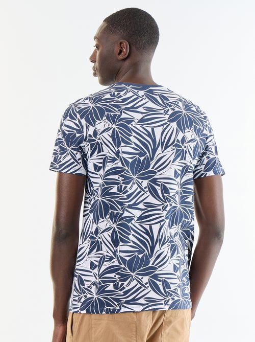 T-shirt en coton pour homme à col rond avec motif - Kiabi T-shirt en coton pour homme à col rond avec motif - Kiabi