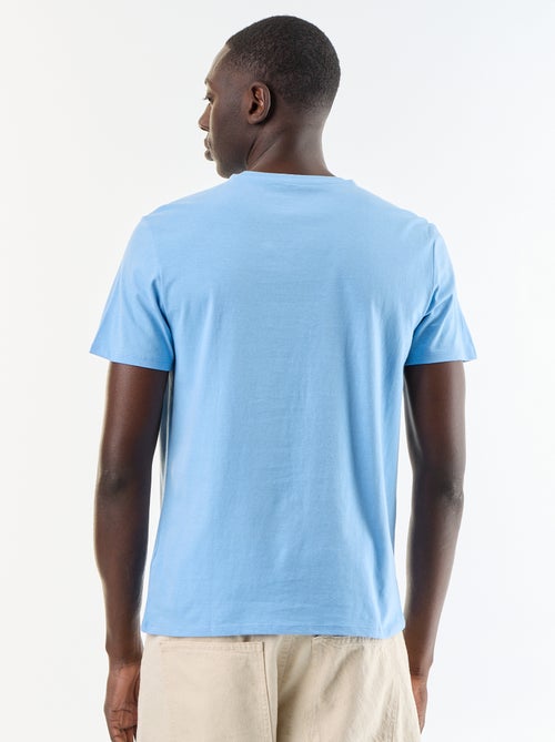 T-shirt en coton pour homme à col rond avec motif - Kiabi T-shirt en coton pour homme à col rond avec motif - Kiabi