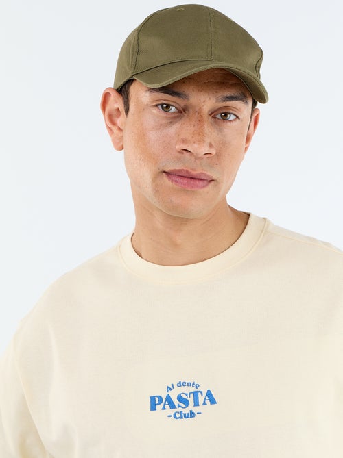 T-shirt en coton pour homme à col rond avec motif placé - Kiabi T-shirt en coton pour homme à col rond avec motif placé - Kiabi