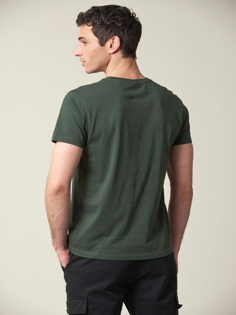 Un T-Shirt En Coton Pour Homme À Col En V Avec Une Grenouille Cool Grimpante