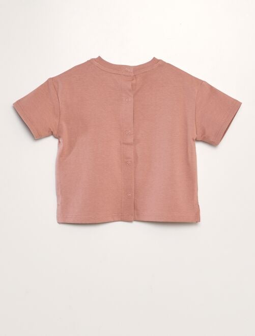 T-shirt en coton pressionné au dos - Tough Cotton™ - Mixte - Kiabi