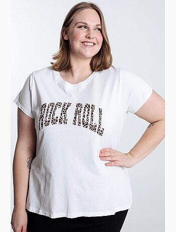 T-shirt en coton Rock Roll PAPRIKA