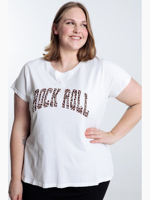 T-shirt en coton Rock Roll PAPRIKA - Kiabi