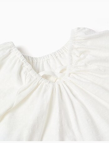 T-shirt en coton + short à motif floral