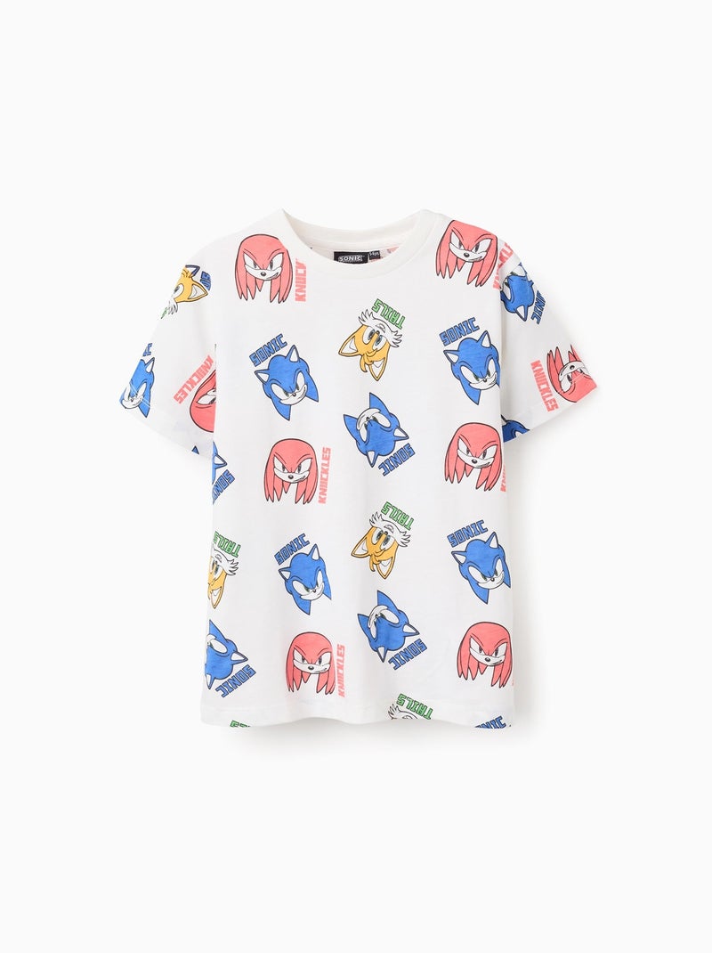 T-shirt en Coton Sonic Blanc - Kiabi