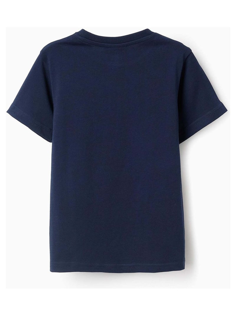 T-shirt en Coton Sonic Bleu foncé - Kiabi