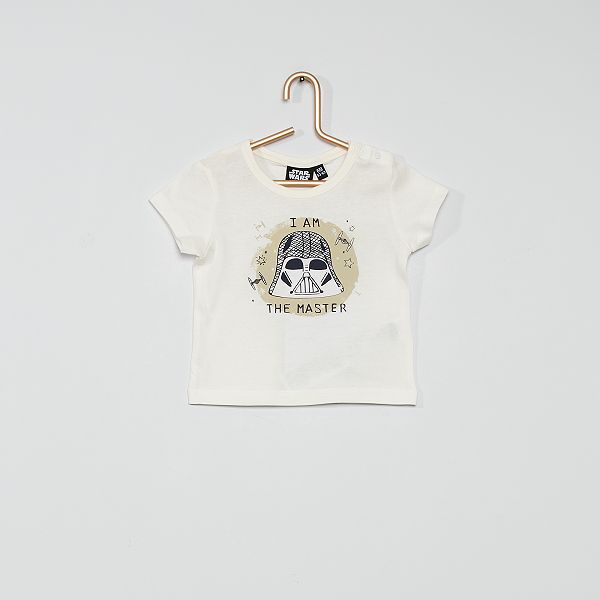 T Shirt En Coton Star Wars Bebe Garcon Ecru Kiabi 7 00