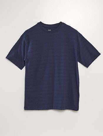 T-shirt en coton texturé