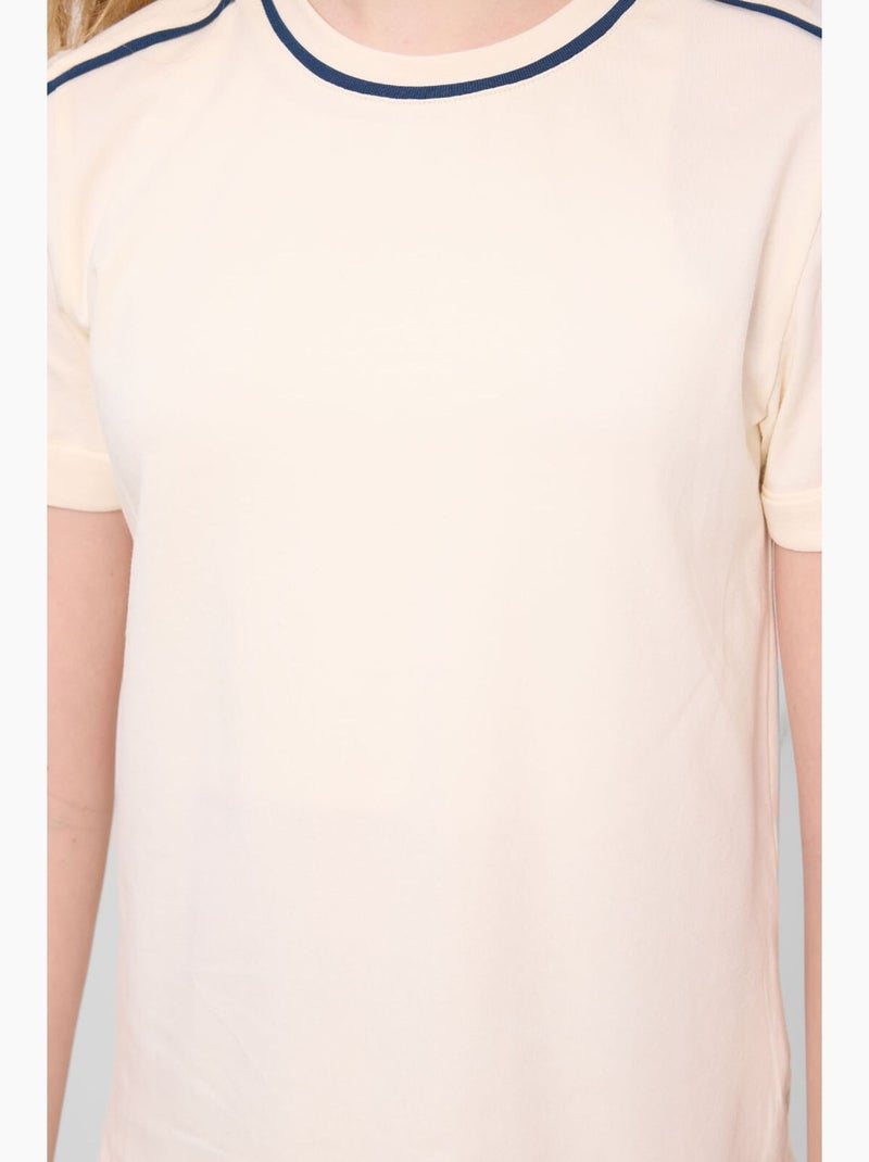 T-shirt en coton tommy Crème - Kiabi