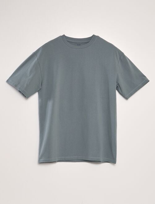 T-shirt en coton uni - Kiabi
