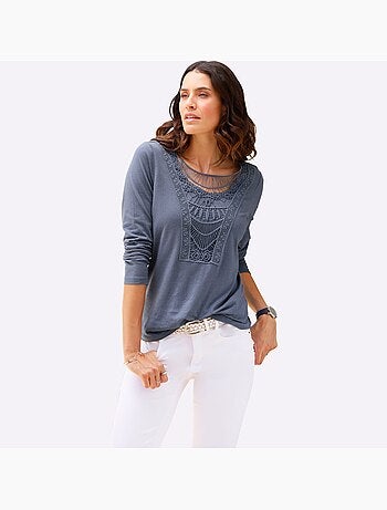 T-shirt En Dentelle 50% Modal - Taille Standard - Witt