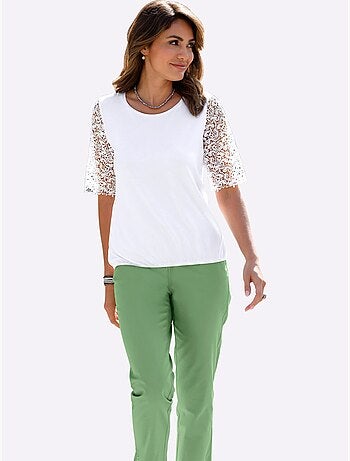 T-shirt En Dentelle 95% Viscose (ecovero) - Taille Standard - Witt